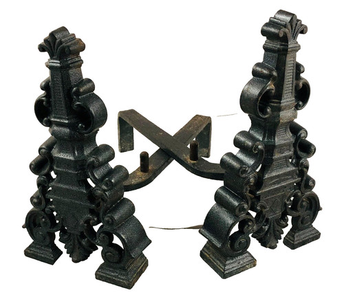 Vintage decorated iron black