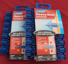 Plasplugs Heavy Duty Plasterboard Fixings Blue 4.5mm 30 pcs (2pack)