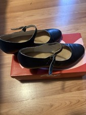 Black Leather FLAMENCO SHOES -