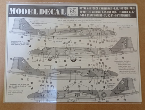 Modeldecal sheet raf - sheet,