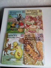 4 VINTAGE LADYBIRD BOOKS SERIES 401 BOB BUSHTAIL +3