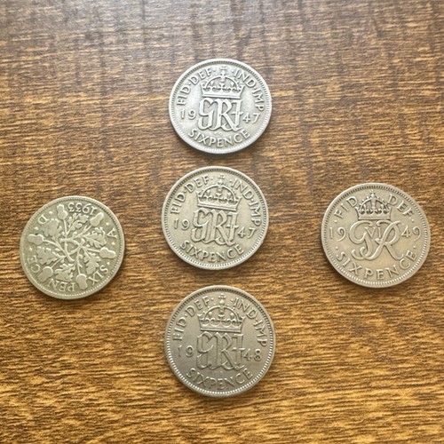 British george sixpence - george,