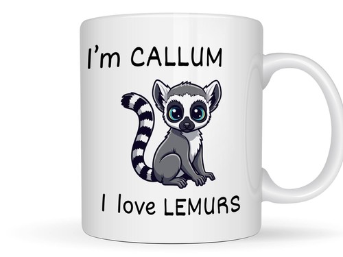 Lemur gift personalised coffee - lemur,
