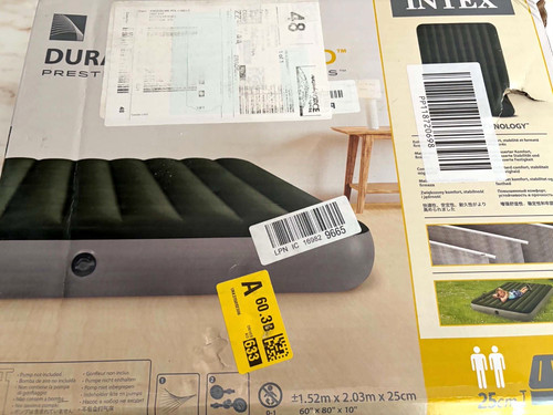 Intex inflatable air bed - air,