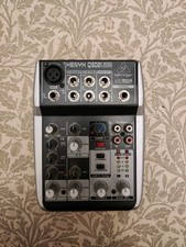 Behringer XENYX Q502 USB 5-Input Mixer - excellent condition inc. power supply