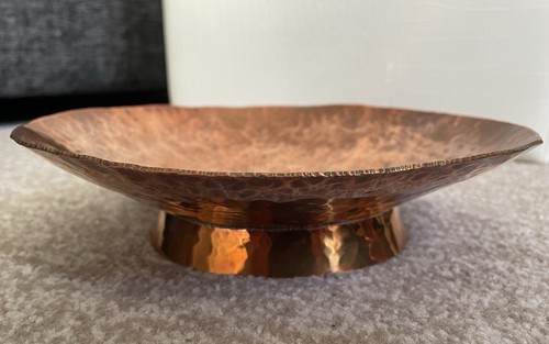 Hammered copper bowl unique - copper,