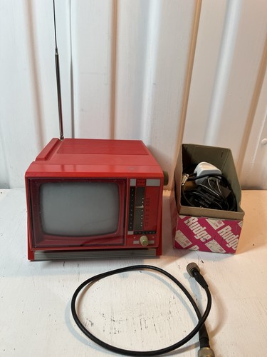 Vintage red portable mini - portable,