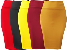 HIGH QUALITY CELEBRITY INSPIRED WOMEN'S/GIRLS HIGH WAIST BODYCON  PENCIL SKIRT 