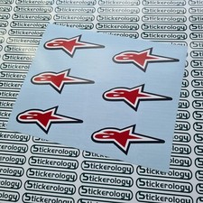 6 X ALPINESTARS STICKERS
