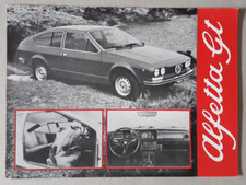 Alfa romeo alfetta brochure - alfetta, gt