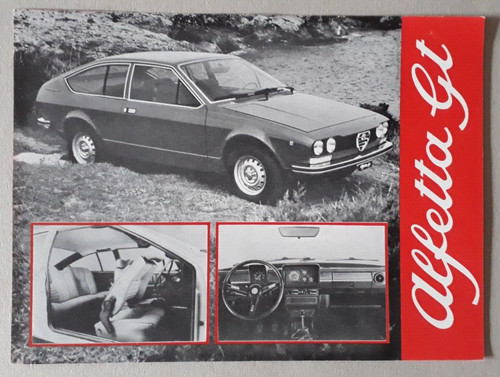Alfa romeo alfetta brochure - alfa, gt