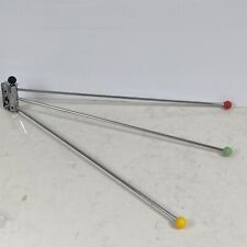 Atomic Sputnik Kitchen Towel Rail 1960’s Chrome Vintage Retro Red Yellow Green M