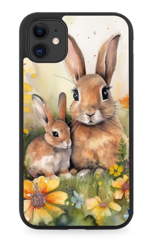Cute rabbits watercolour - rabbits,