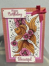 Handmade 5x 7” Fish Goldfish