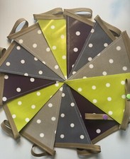 Handmade Oilcloth Bunting -