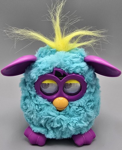 Furby purple green fluffy - purple,
