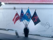 HGV Van Dashboard Flag Set - Choose 2, or 3 Flags - Many Options Available