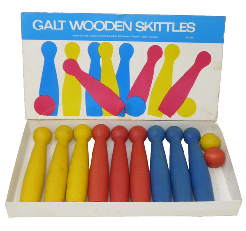 Galt wooden skittles vintage - wooden,