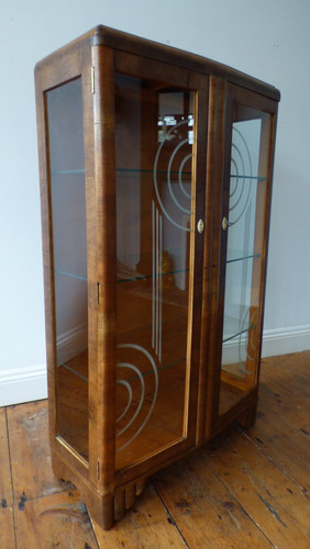Art deco c1930s walnut - deco,