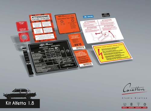 Sticker kit alfa - romeo, alfetta