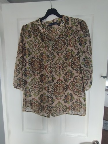 Khaki floral 3 4 - m,