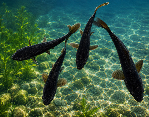 Pack black koi live - 2-pack, 3-4"