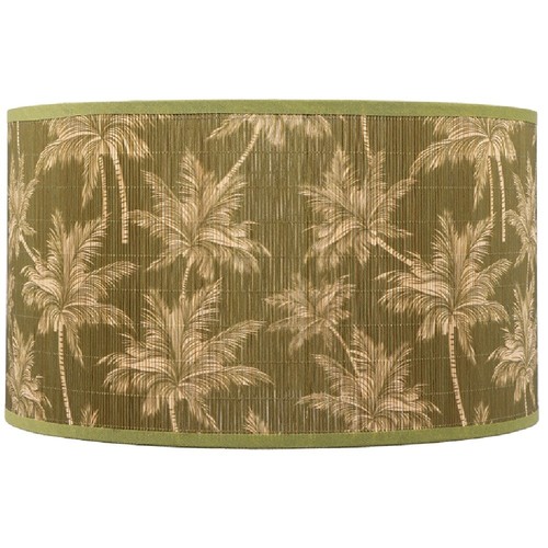 Olive green bamboo floral - 12",