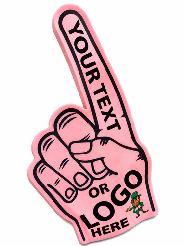 Personalised foam hand custom - foam,