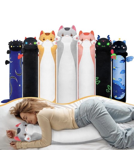 28in long cat plush pillows - 28in,