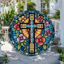 Ethnic Cross Suncatcher