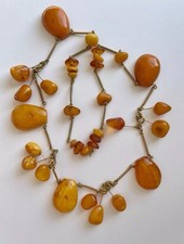 Vintage Butterscotch Amber Necklace 60g