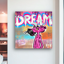 Colorful Pop Art Canvas Pink