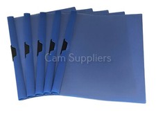 Blue A4 Clip Bar Slide Binder Report Bound File Presentation Folders Quickclip