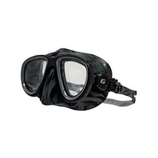 Genesis - Bold 2 Lens Low Profile Spearfishing/Dive/Snorkel Mask - Black Camo