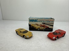 minic motorway mini motorway slot cars M/ 1588 Ferrari/ Plus E Type Jaguar- 