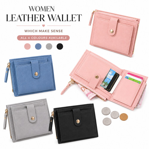 Womens rfid leather wallet - rfid,