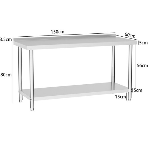 Stainless steel table work - table,