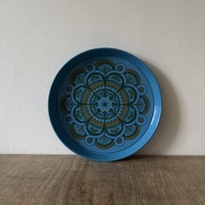 Vintage Retro Blue Patterned