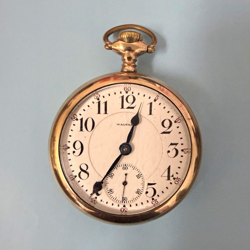 Waltham gold filled open - gold, face
