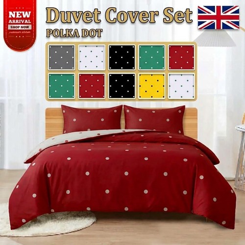 Polka dot duvet cover set - polka,