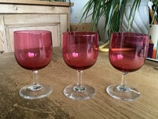 3 Nice Shape Vintage Cranberry