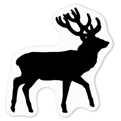 Deer stag silhouette - 'deer, silhouette'