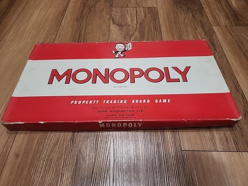 Vintage 1961 monopoly board - vintage,