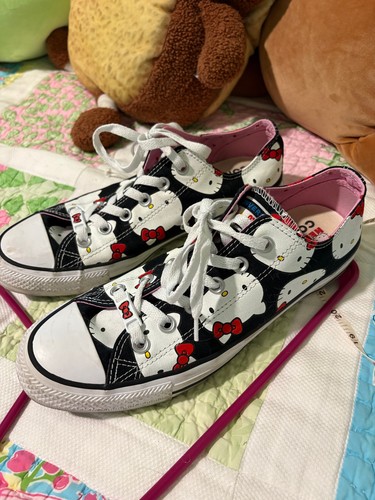 Hello kitty converse shoes - kitty,