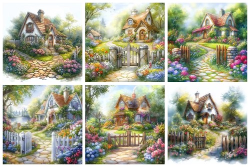Cottage garden cardmaking - my,