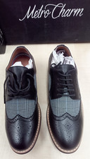 Mens black oxford two-tone