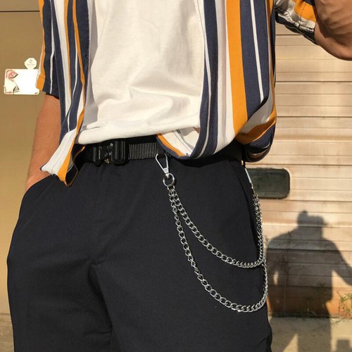2layer pant silver chain - pant,