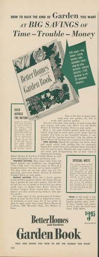 1953 garden book - book, get