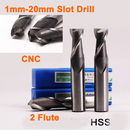1mm 20mm slot drill flute - drill,