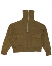 ZARA Womens Zip Roll Neck